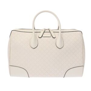 GUCCI Diamante Boston Bag White Leather